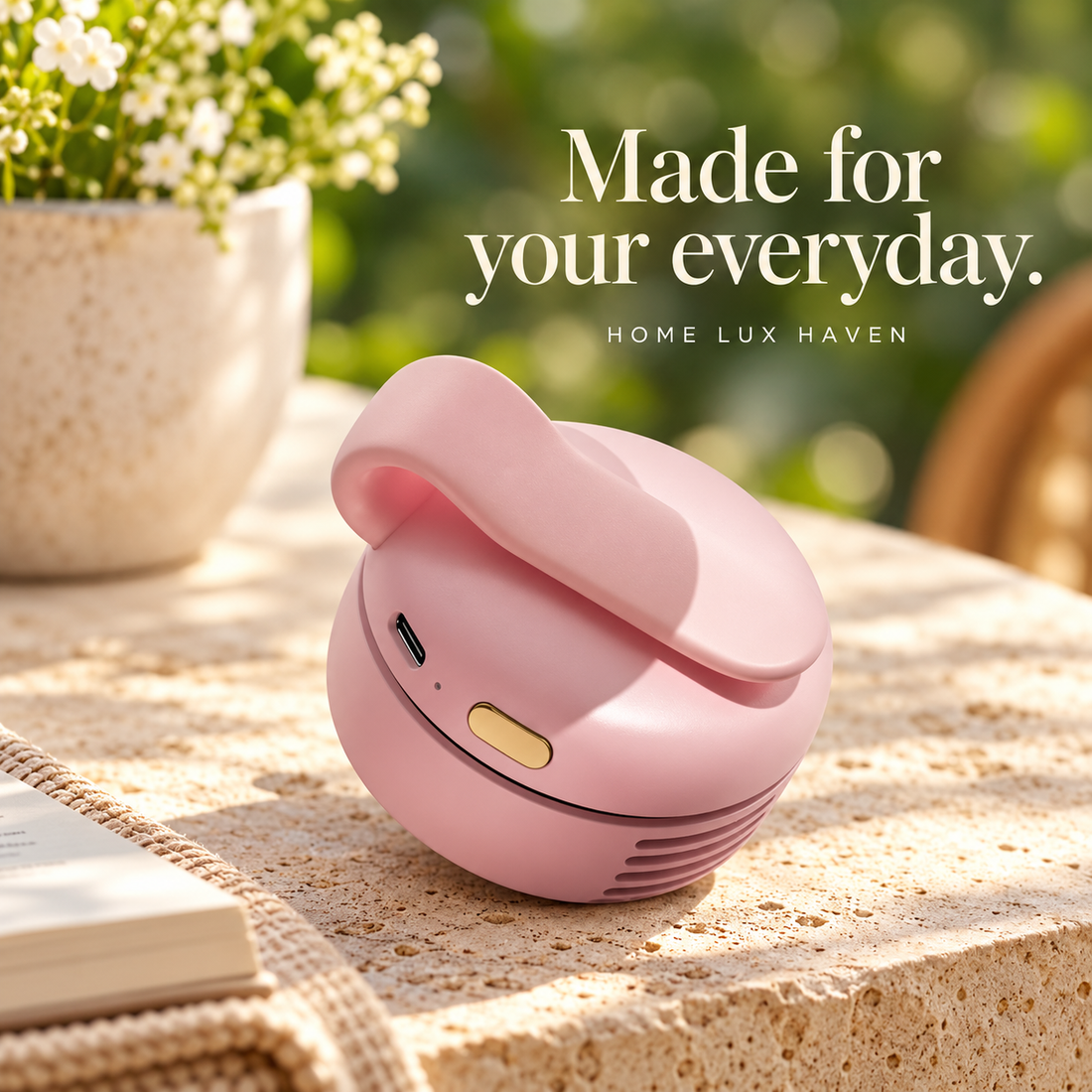 Clip-On Bladeless Waist Fan – Wearable 360° Mini Fan, 3 Speeds, Rechargeable - advertising image 01