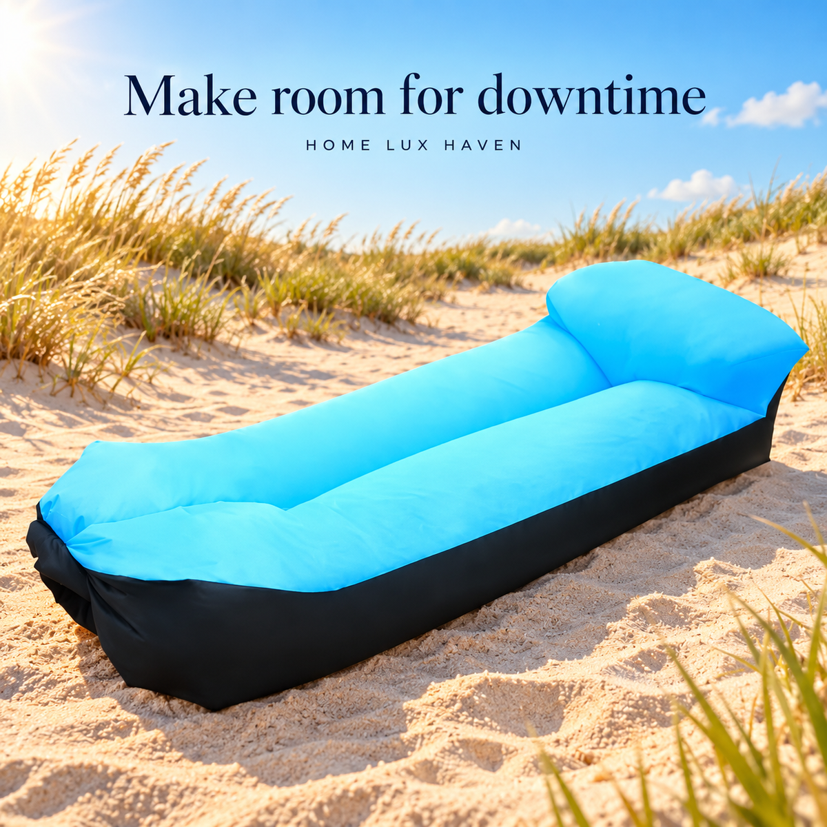Portable Inflatable Air Lounger Sofa - advertising image 01