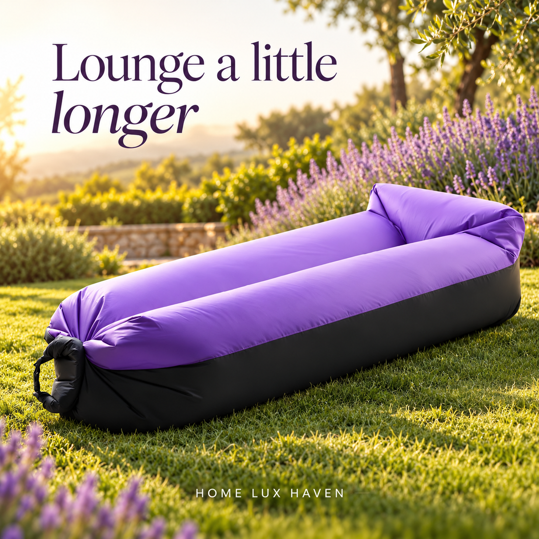 Portable Inflatable Air Lounger Sofa - advertising image 01