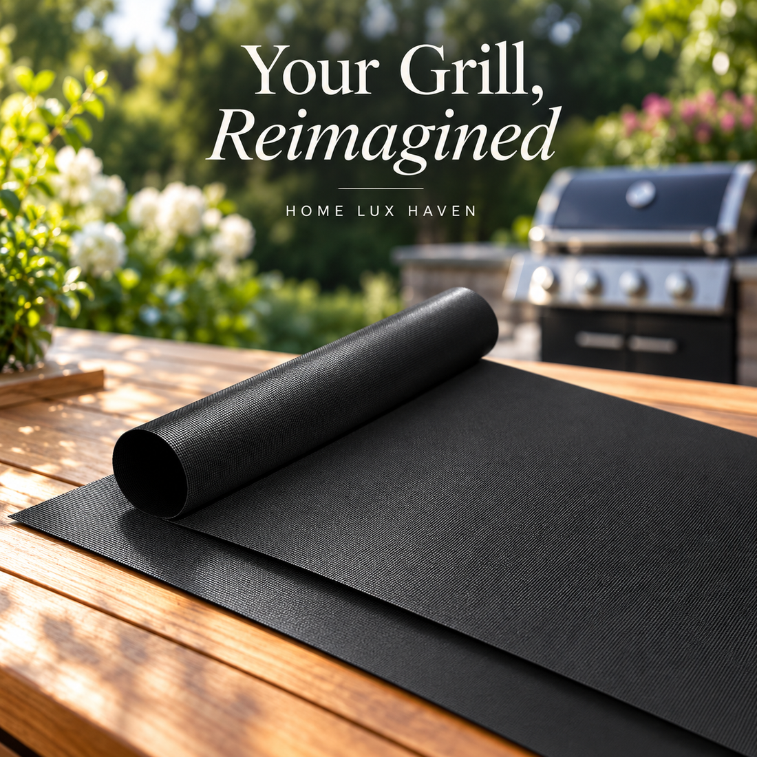 Non-Stick BBQ Grill Mats (2-Pack) ? Reusable, Heat-Resistant PTFE - advertising image 01