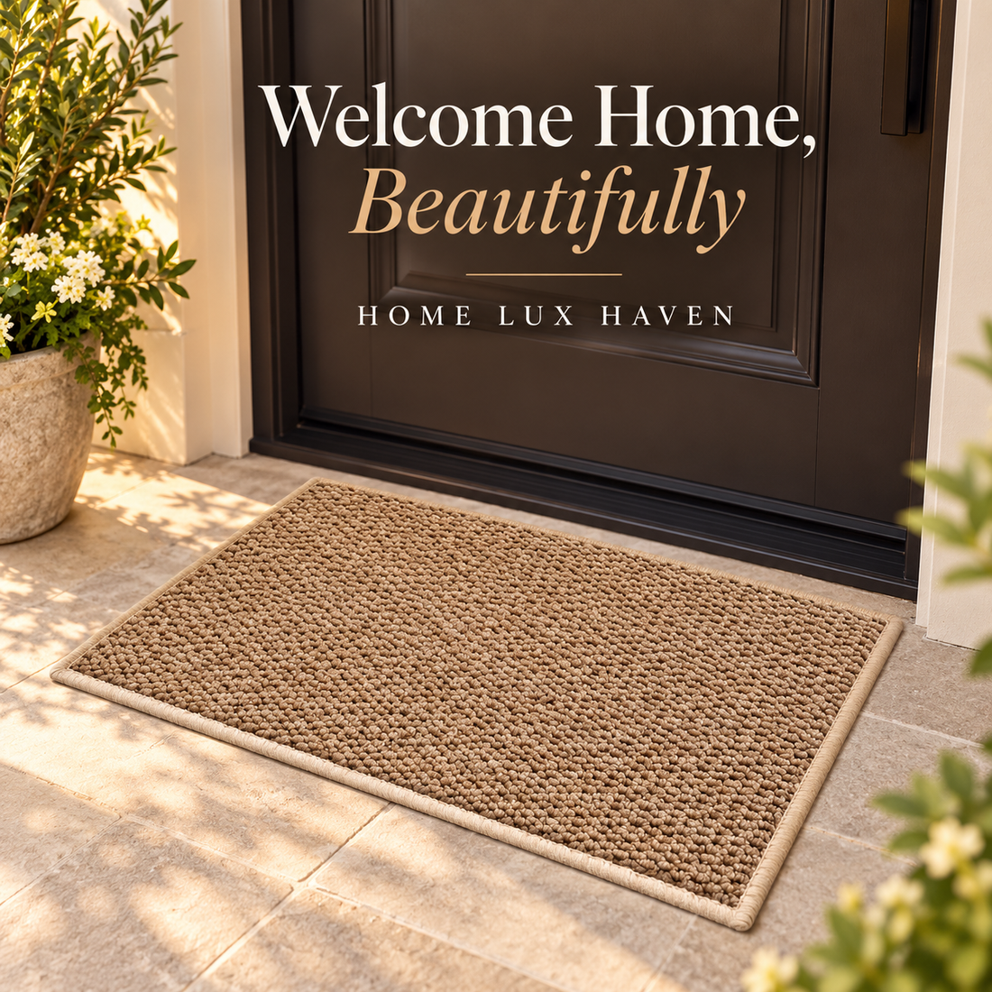 Washable Low-Profile Door Mat ? Non-Slip Indoor/Outdoor Entry Rug - advertising image 01