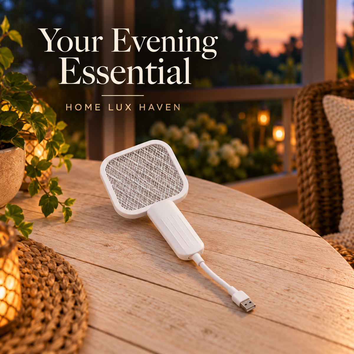 Mini USB Mosquito Zapper Lamp ? Purple-Light Bug Trap - advertising image 01