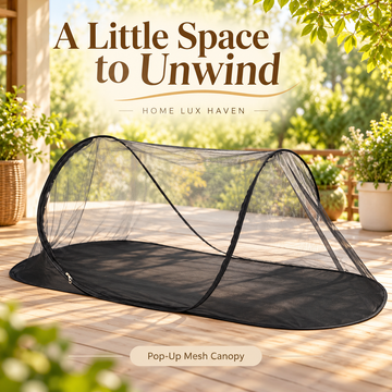 Pop-Up Mosquito Net Tent ? Portable Bug Screen Canopy for Patio, Bed & Camping (78" x 31") - advertising image 01