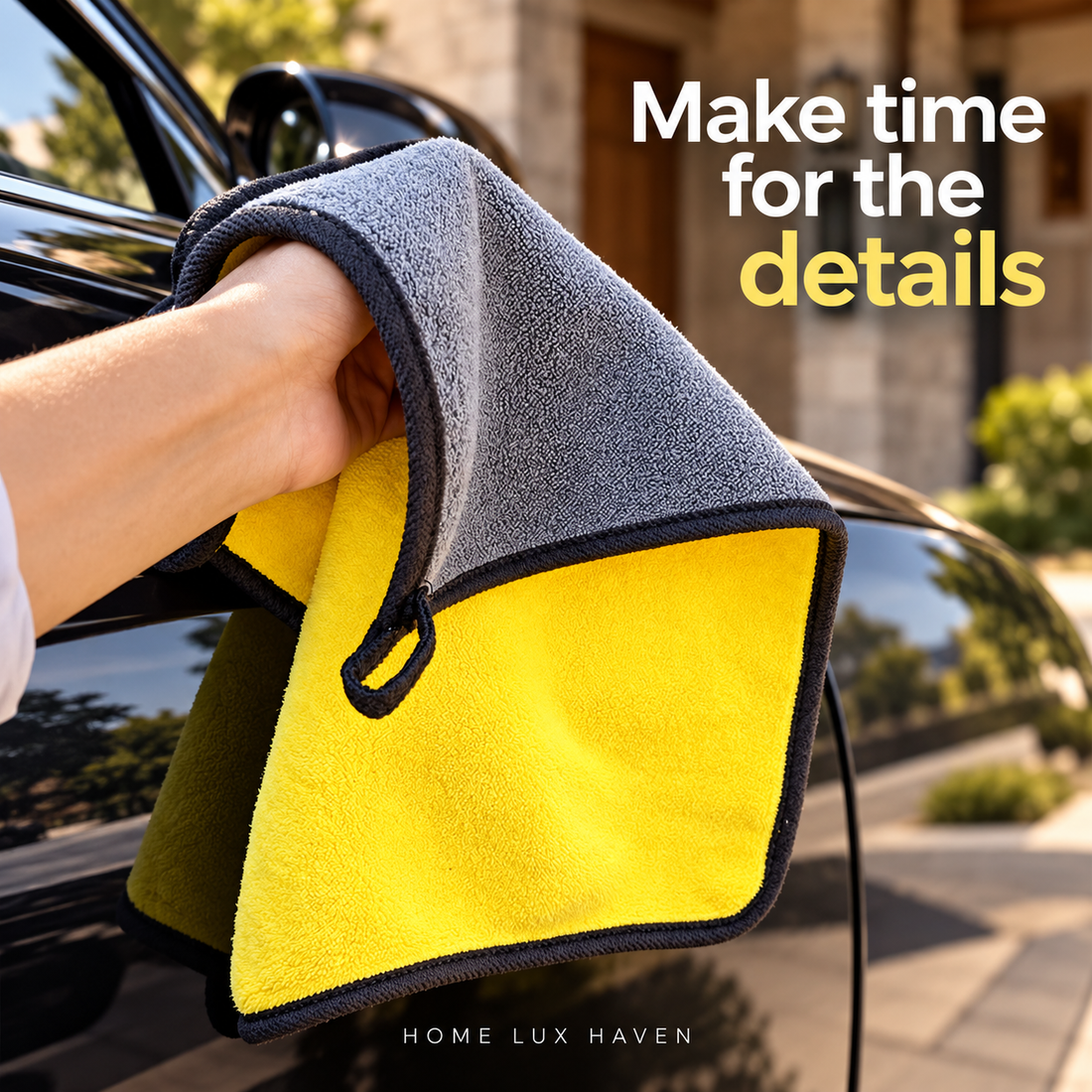 Plush Microfiber Car Detailing Towels - advertising image 01