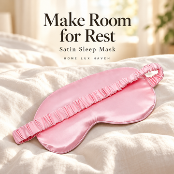 Soft Satin Sleep Mask with Elastic Strap - advertising image 01