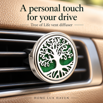 Stainless Steel Aromatherapy Vent Clip Diffuser Locket - advertising image 01