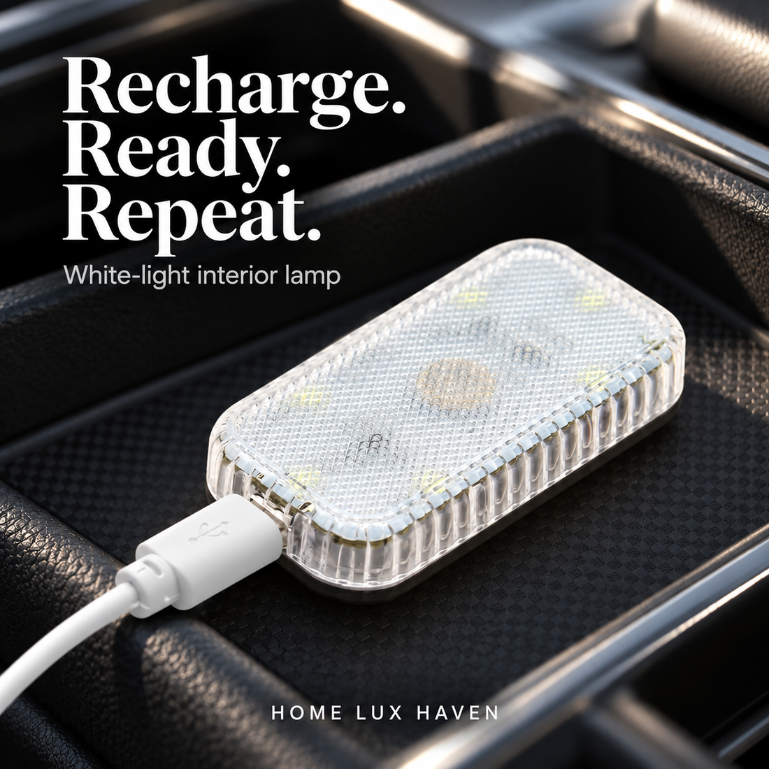 Wireless Touch LED Interior Light, USB Rechargeable (Dome, Trunk, Footwell) - advertising image 01