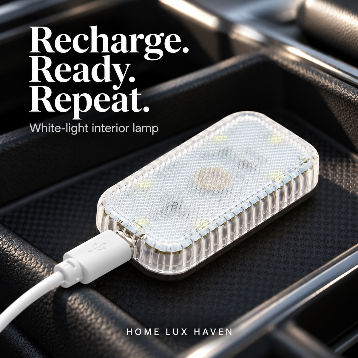 Wireless Touch LED Interior Light, USB Rechargeable (Dome, Trunk, Footwell) - advertising image 02
