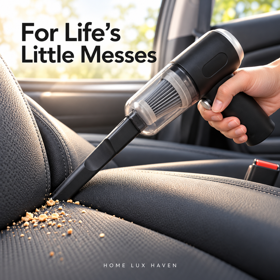 Cordless Mini Car Vacuum - USB Rechargeable, Wet & Dry - advertising image 01