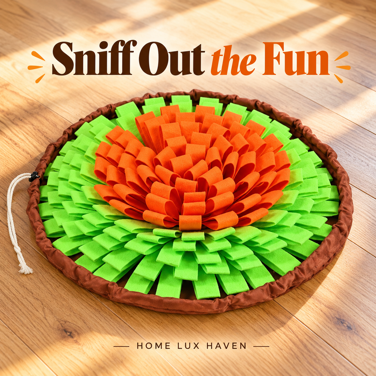 Foldable Snuffle Mat for Dogs – Interactive Foraging Treat Puzzle - advertising image 01