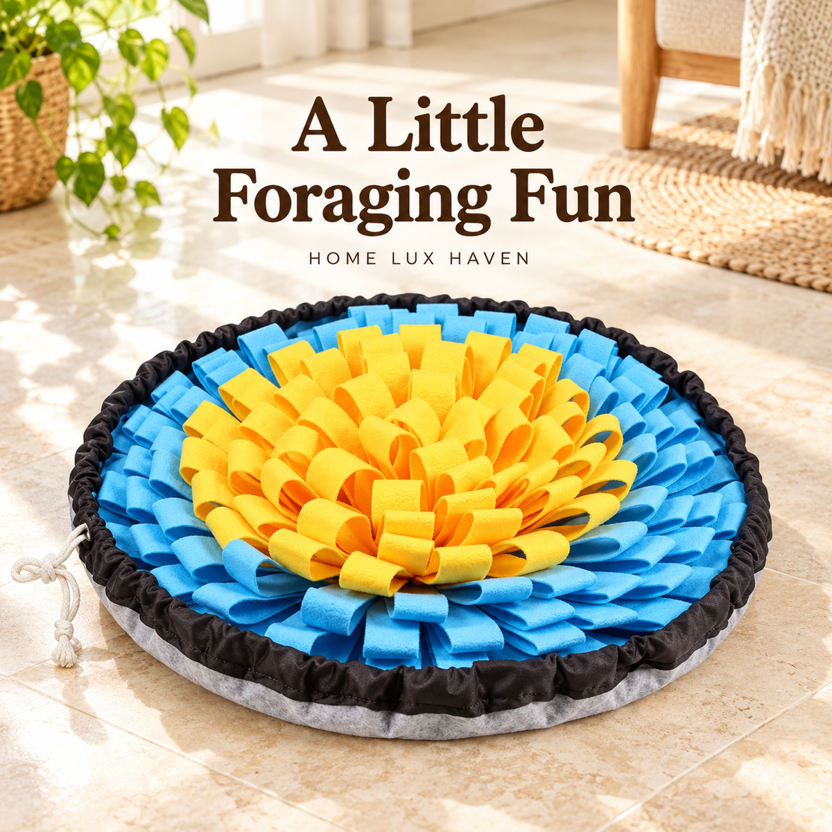 Foldable Snuffle Mat for Dogs – Interactive Foraging Treat Puzzle - advertising image 02
