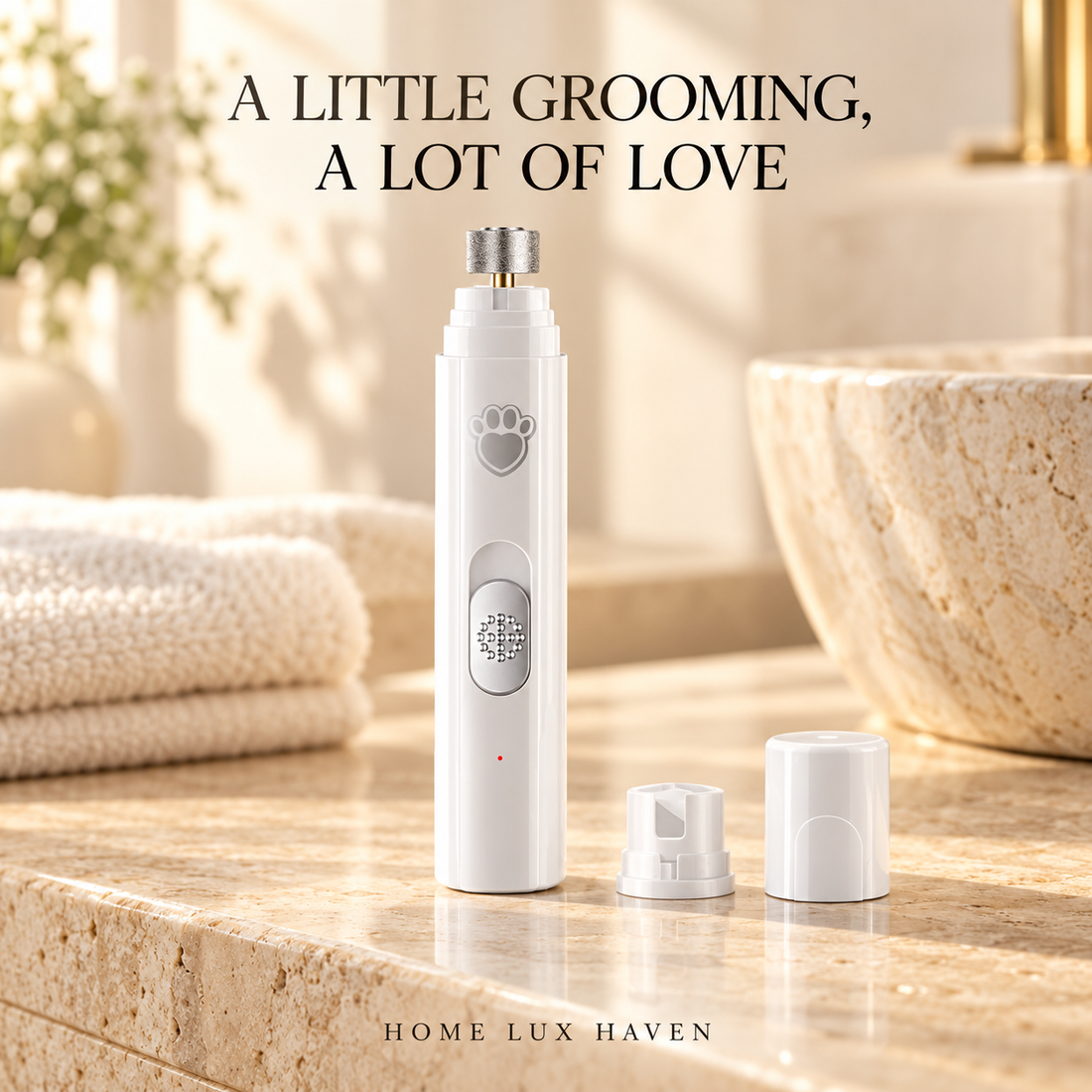 Rechargeable Quiet Pet Nail Grinder - advertising image 01