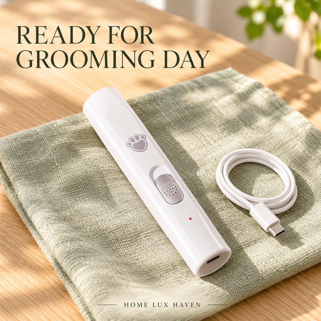 Rechargeable Quiet Pet Nail Grinder - advertising image 01