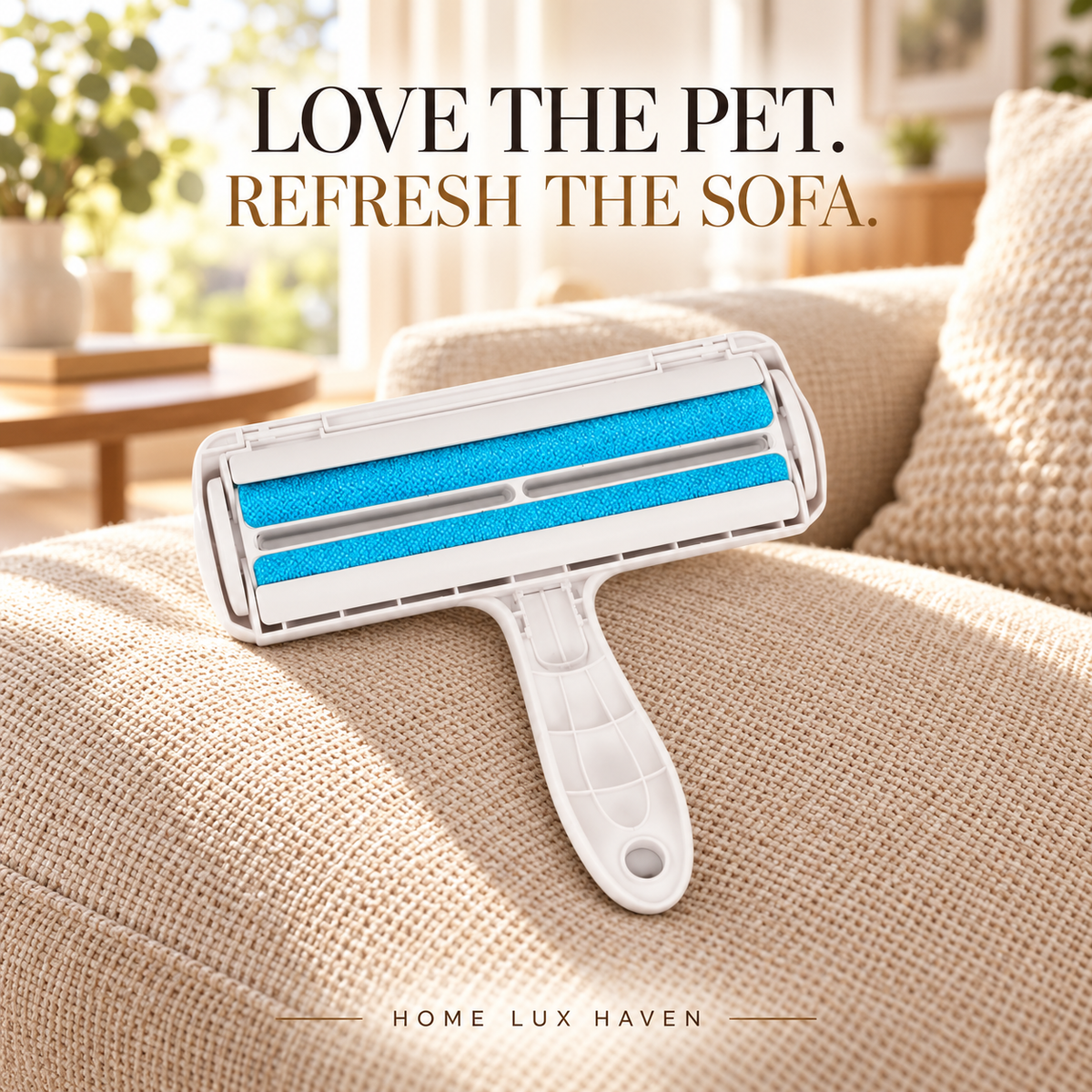 Self-Cleaning Pet Hair Remover Roller - advertising image 01