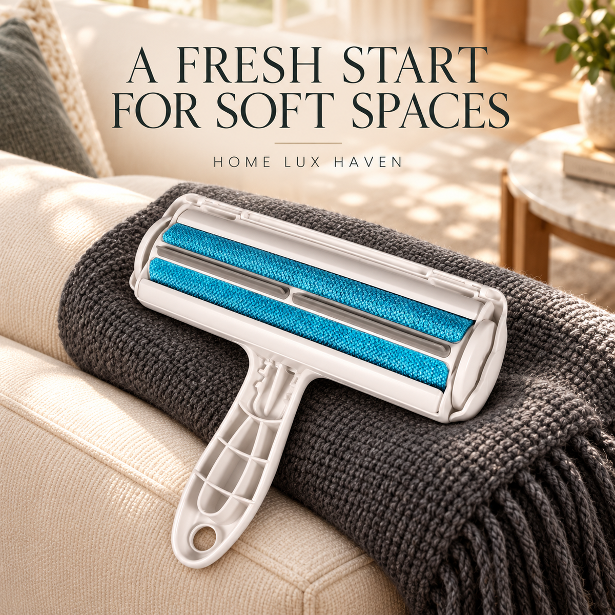 Self-Cleaning Pet Hair Remover Roller - advertising image 02