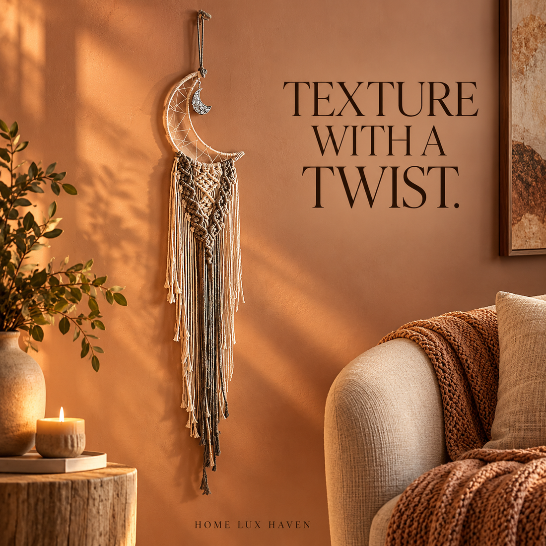 Handwoven Dream Catcher Wall Tapestry - advertising image 01