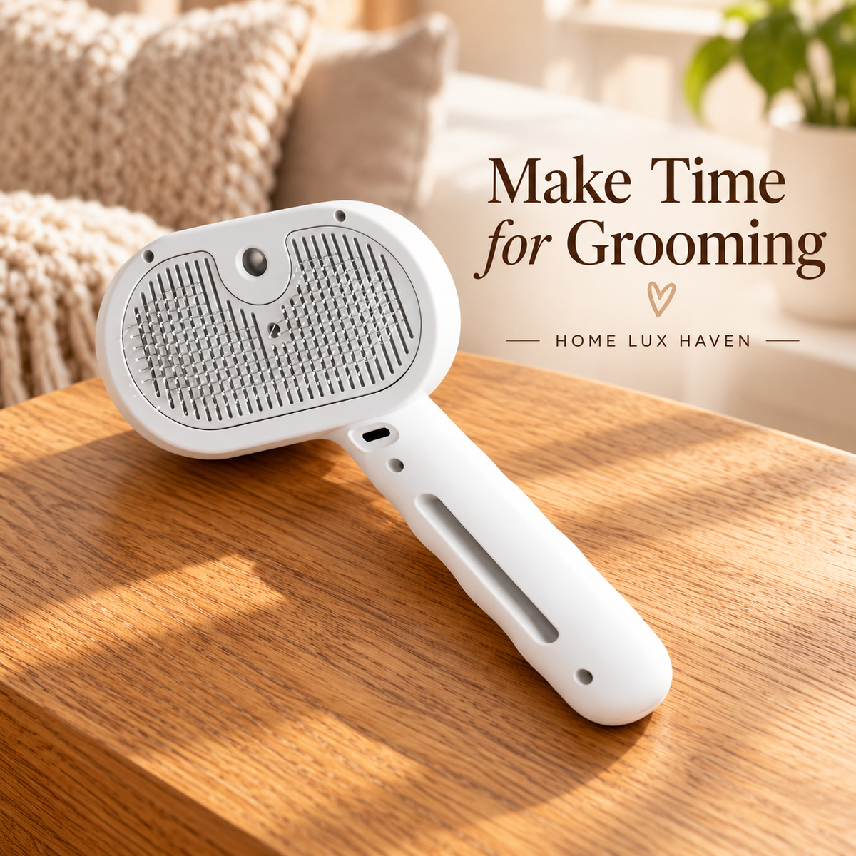 Steam Pet Grooming Brush - advertising image 02