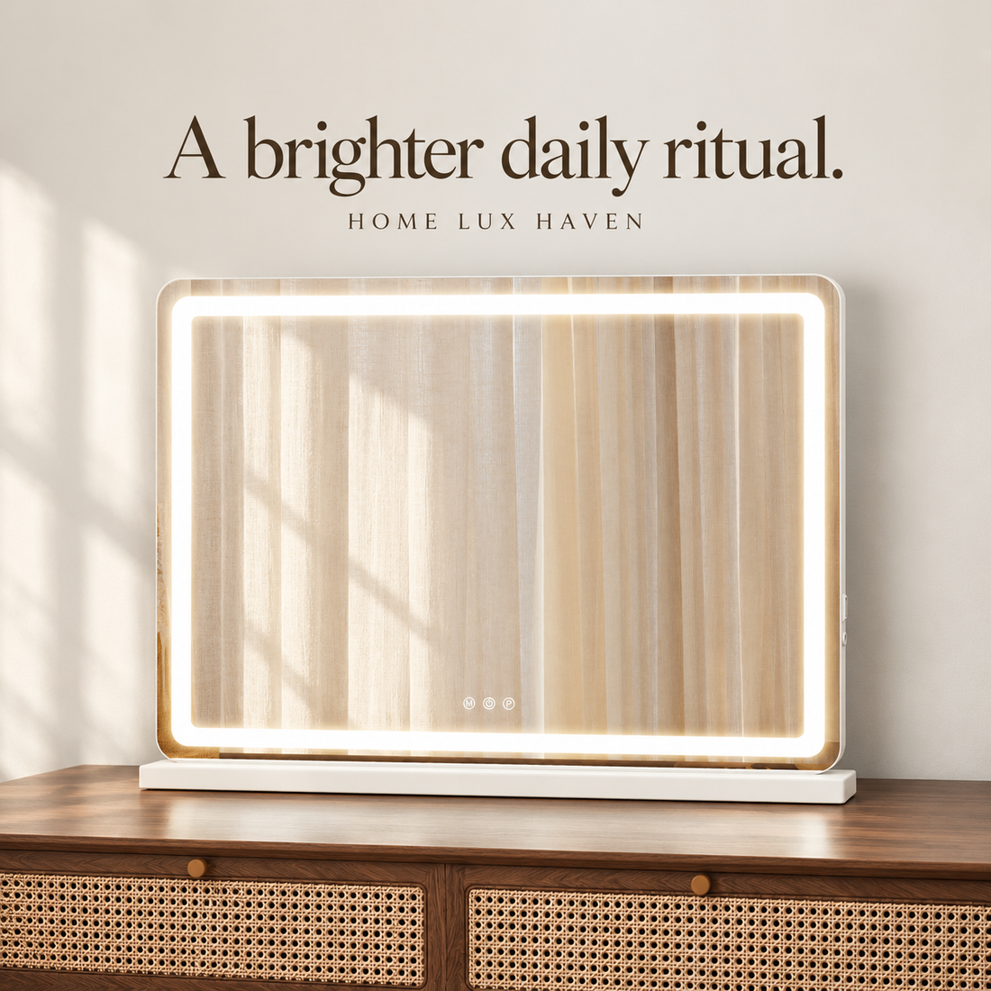 Dimmable LED Vanity Mirror with Memory Function - advertising image 01