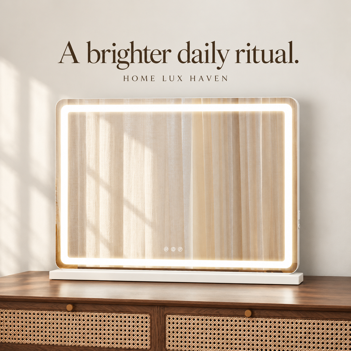 Dimmable LED Vanity Mirror with Memory Function - advertising image 01