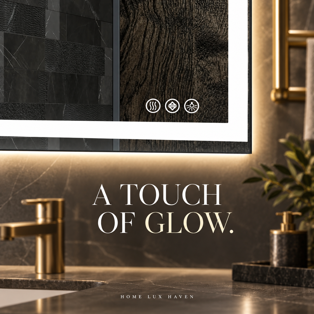 LED Bathroom Mirror – Front & Back Light - advertising image 02