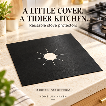 Reusable Gas Stove Protectors – 12-Piece Nonstick Burner Covers - advertising image 01