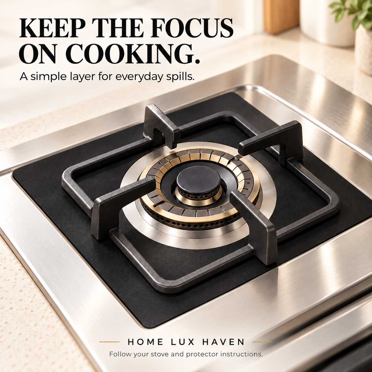 Reusable Gas Stove Protectors – 12-Piece Nonstick Burner Covers - advertising image 02