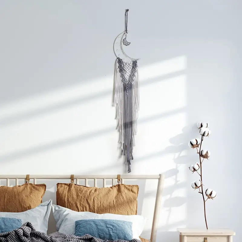 Handwoven Dream Catcher Wall Tapestry