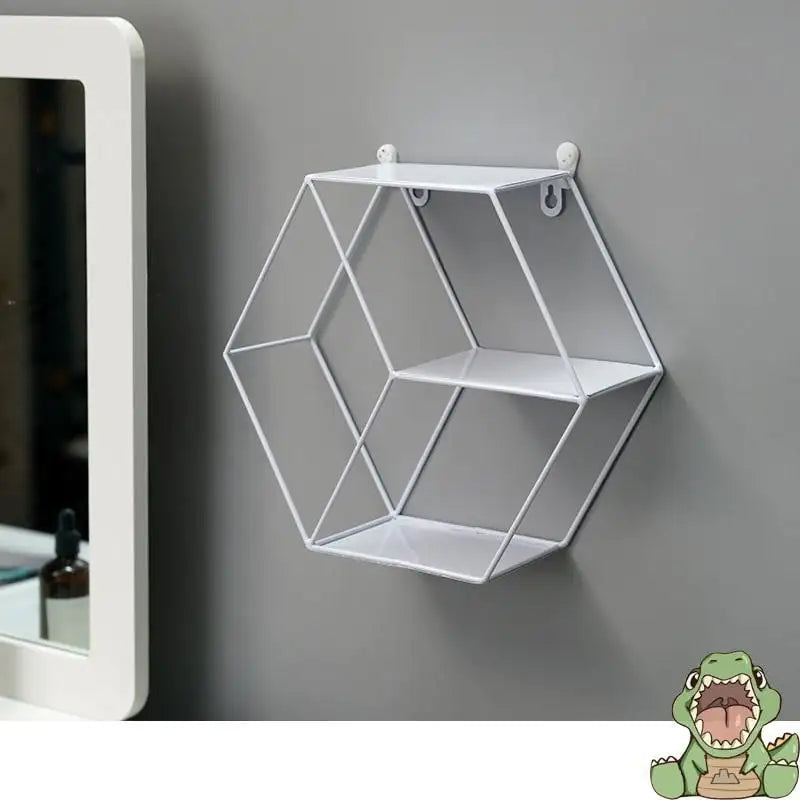 Wrought Iron Wall Décor – Geometric Hanging Accent